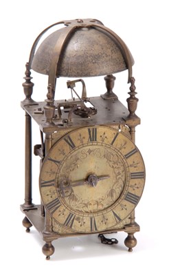 Lot 492 - A LATE 17th CENTURY ENGLISH LANTERN CLOCK...