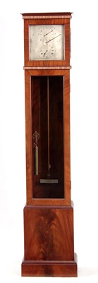 Lot 510 - A 20th CENTURY FIGURED MAHOGANY REGULATOR...