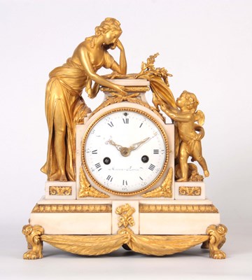 Lot 574 - PIERRE MERRA A PARIS. A LATE 18th CENTURY GILT...